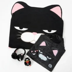 Hige Manjyu Kuromame The Grumpy Black Cat Set