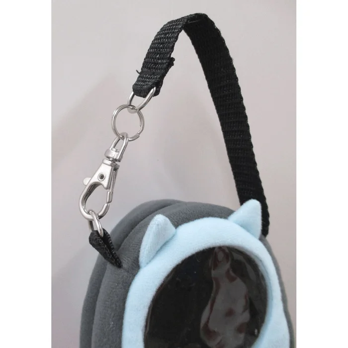 Neko-dango Osan-Pouch Light Blue Cat Carrying Case 6 Neko-dango Osan-Pouch Light Blue Cat Carrying Case - Image 4